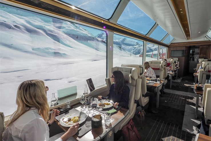 Excellence Class on the Glacier Express